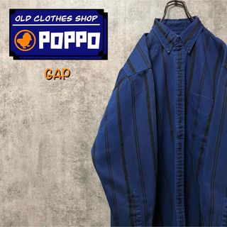 ギャップ(GAP)のオールドギャップGAP☆ボタンダウンワークストライプシャツ 90s(シャツ)