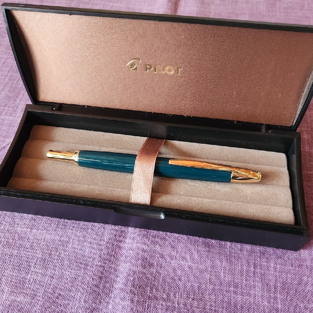 パイロット キャップレス Capless 万年筆 18K M グリーン×ゴールド-