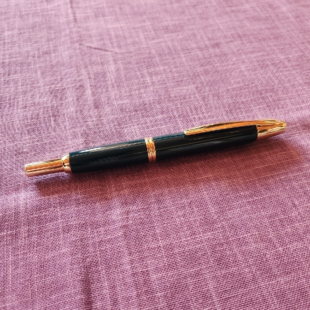 パイロット キャップレス Capless 万年筆 18K M グリーン×ゴールド-