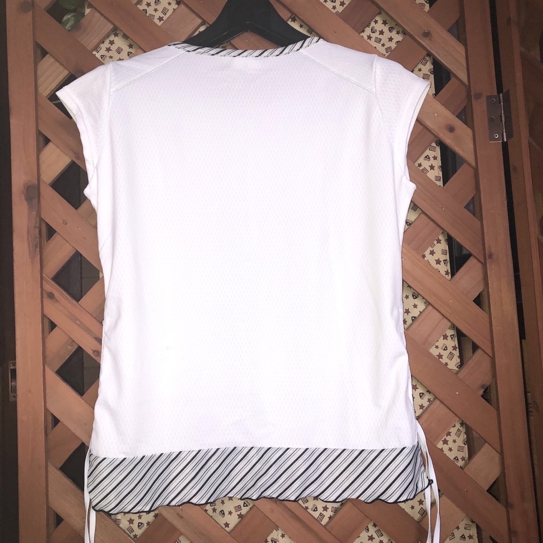 Tシャツ　スポーツ　フィットネス　ランニング　白　レディース　prince レディースのトップス(Tシャツ(半袖/袖なし))の商品写真