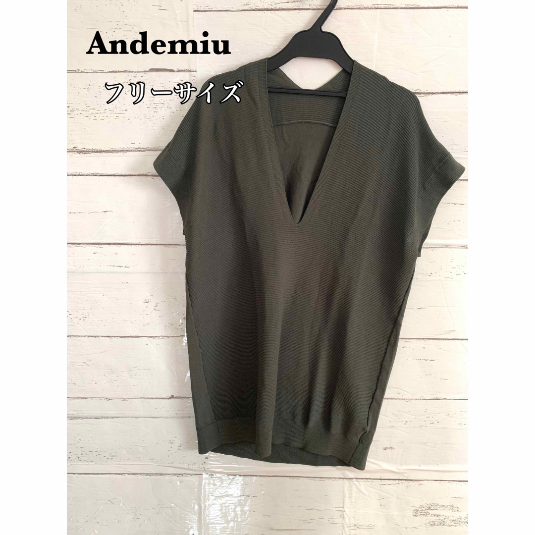 Andemiu(アンデミュウ)のAndemiu アンデミュウ&MOUSSY トップス レディースのトップス(カットソー(半袖/袖なし))の商品写真