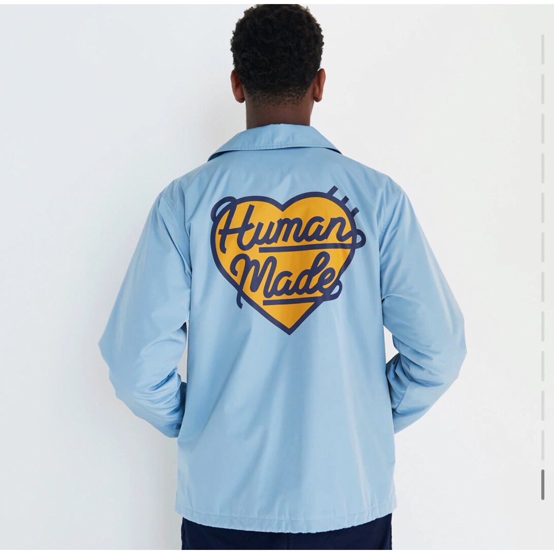 HUMAN MADE(ヒューマンメイド)のHUMANMADE ヒューマンメイド コーチジャケット ブルー M メンズのジャケット/アウター(ナイロンジャケット)の商品写真