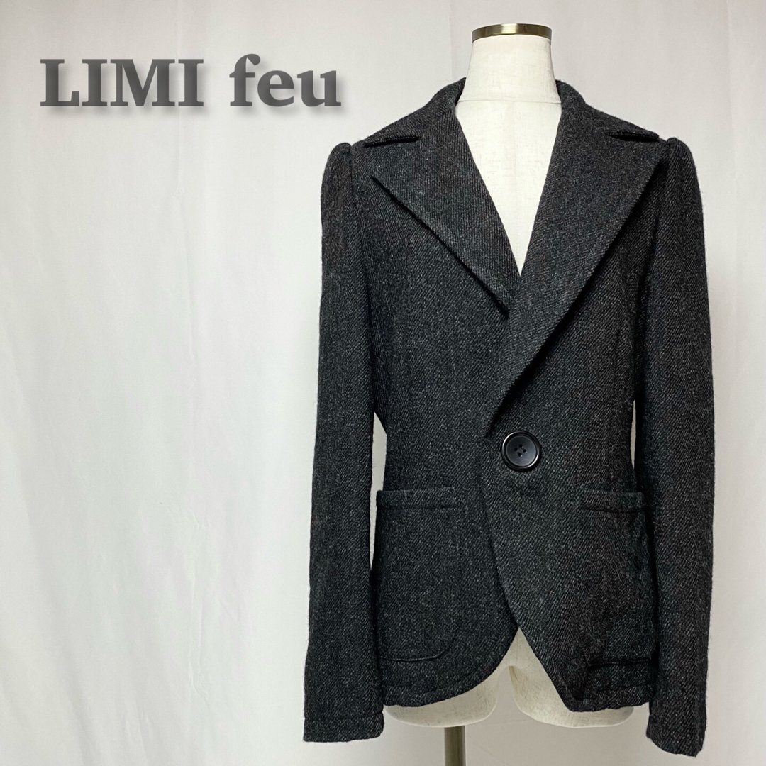 LIMI feu リミフゥ ヨウジヤマモト ウール ツイード ジャケット