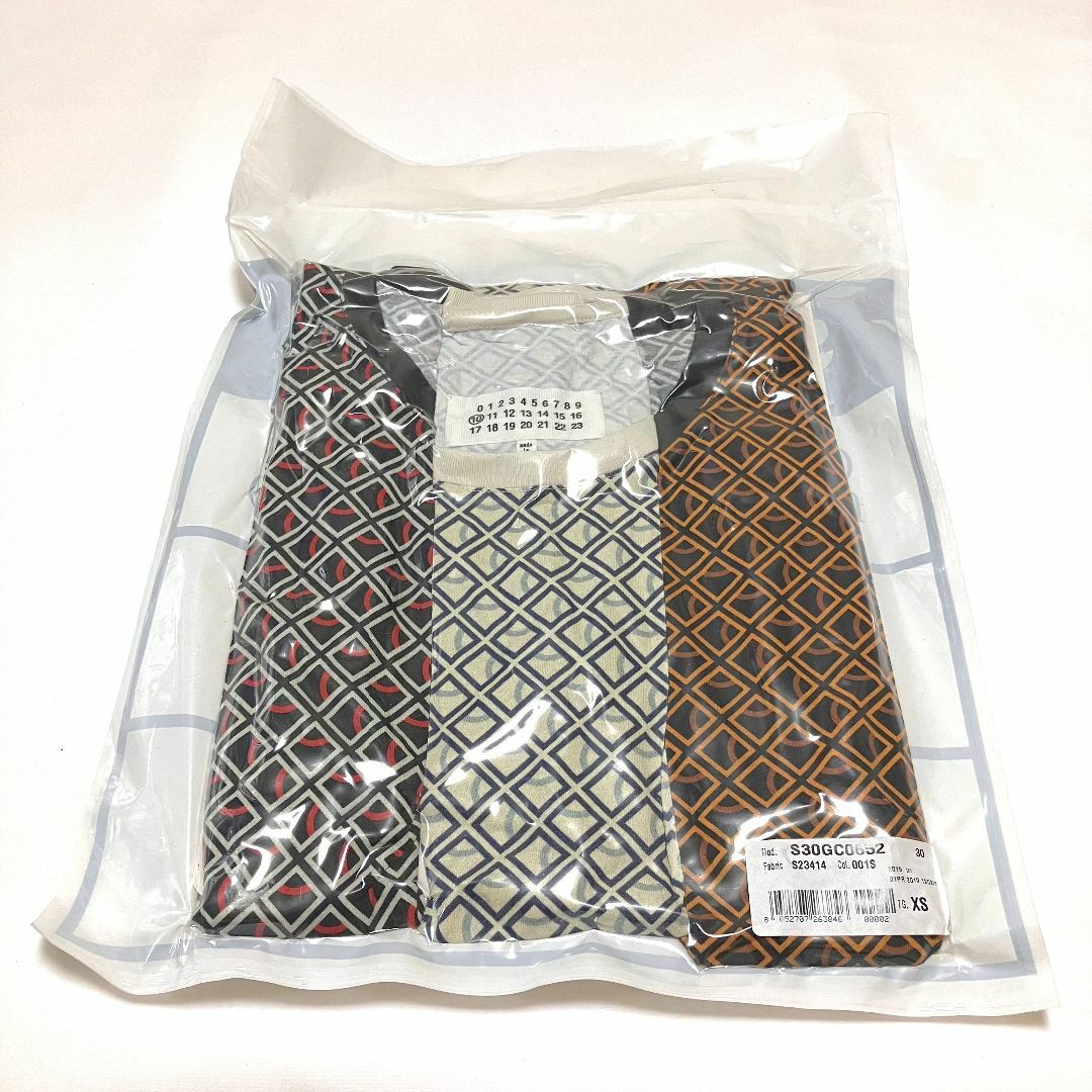 Maison Martin Margiela(マルタンマルジェラ)の新品 19SS XS マルジェラ パックT Tシャツ 総柄 8758 メンズのトップス(Tシャツ/カットソー(半袖/袖なし))の商品写真