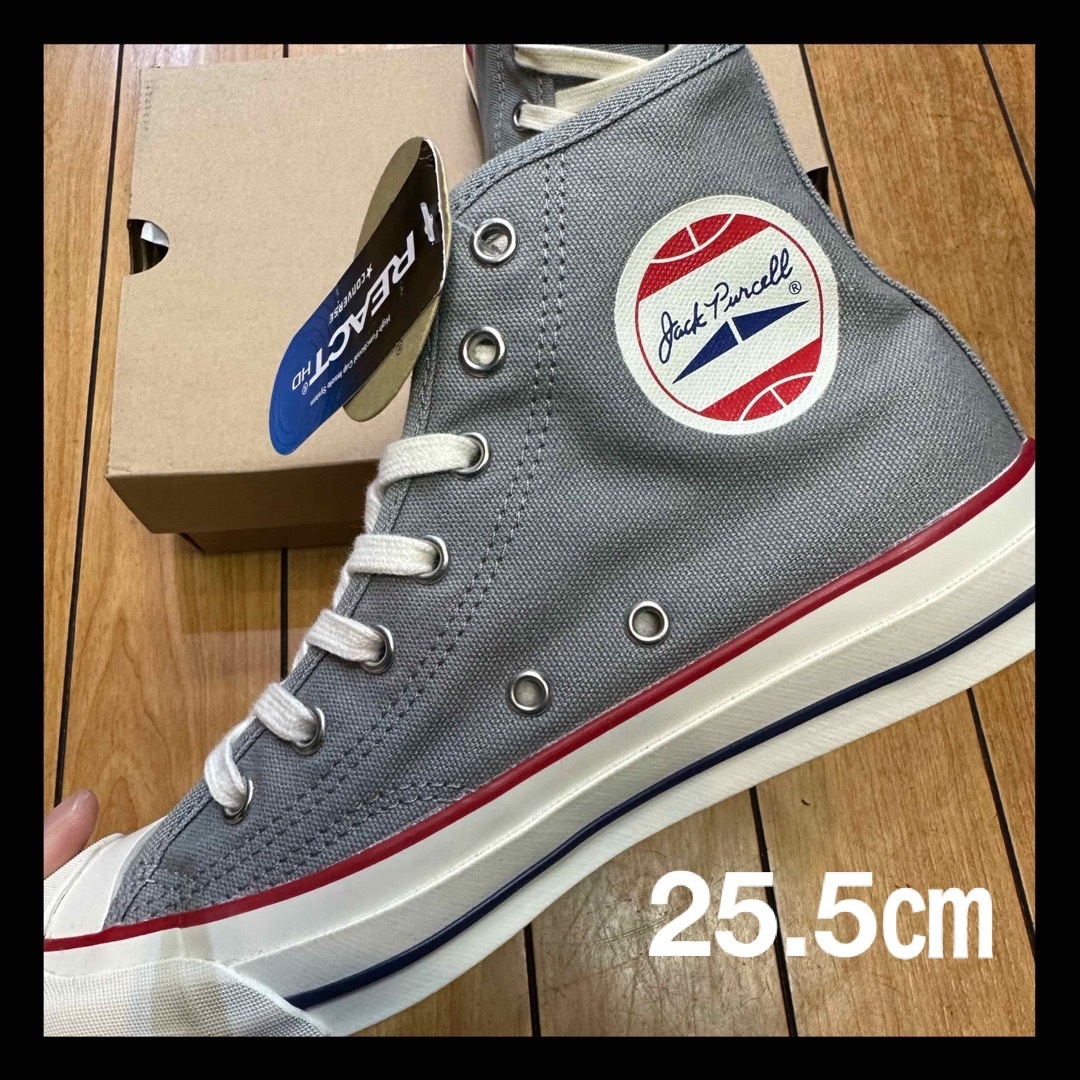 靴/シューズCONVERSE コンバース　ジャックパーセル　PP RH グレー　リアクト