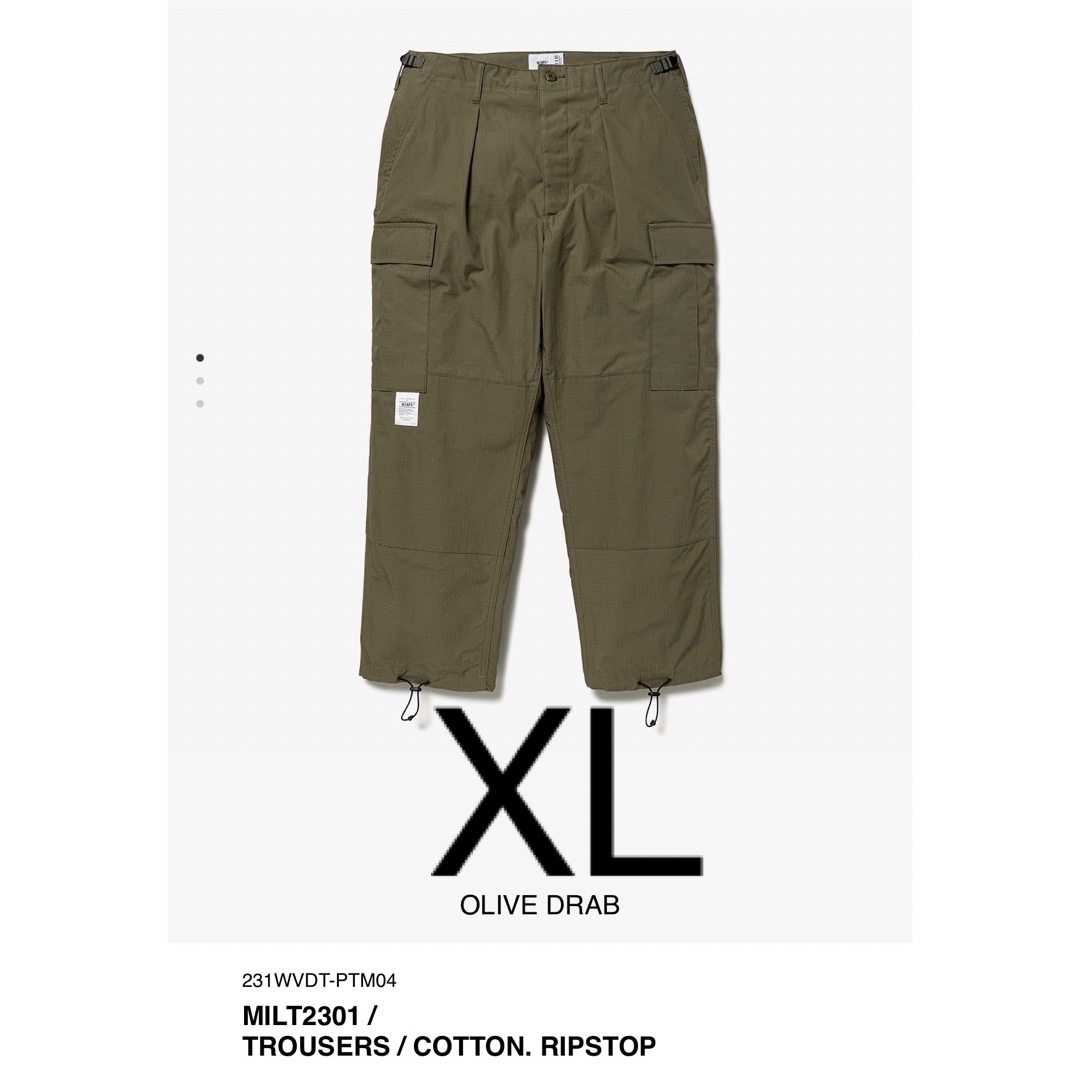 W)taps(ダブルタップス)の美品Wtaps Milt2301 Trousers Cotton Ripstop メンズのパンツ(ワークパンツ/カーゴパンツ)の商品写真