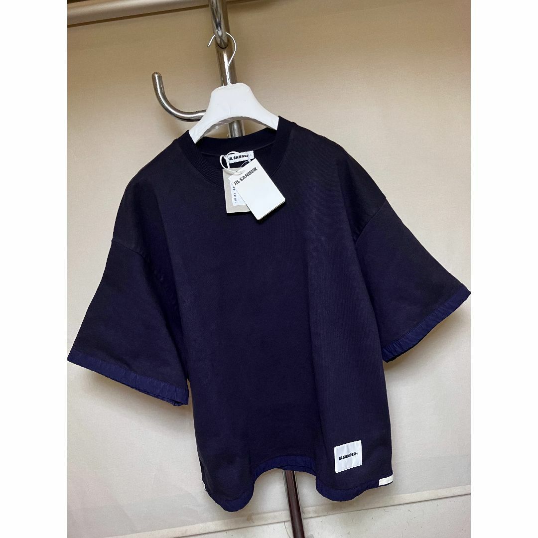 Jil Sander - 新品 XL JIL SANDER 22aw 半袖スウェット ネイビー 5135