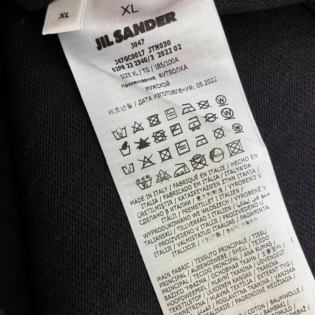 Jil Sander - 新品 XL JIL SANDER 22aw 半袖スウェット ネイビー 5135