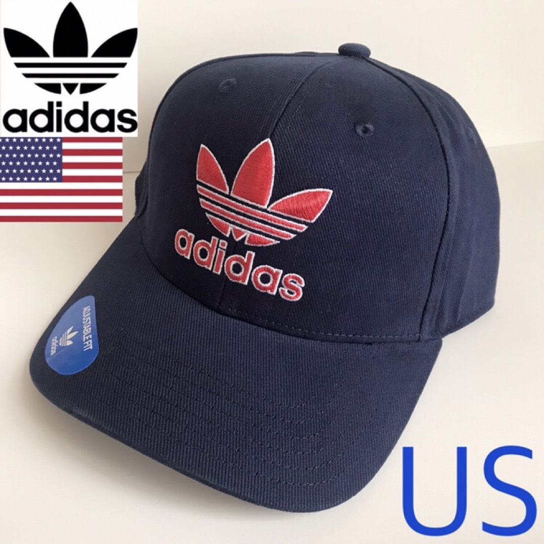 レア【新品】adidas アディダス USA キャップ  帽子 ネイビー