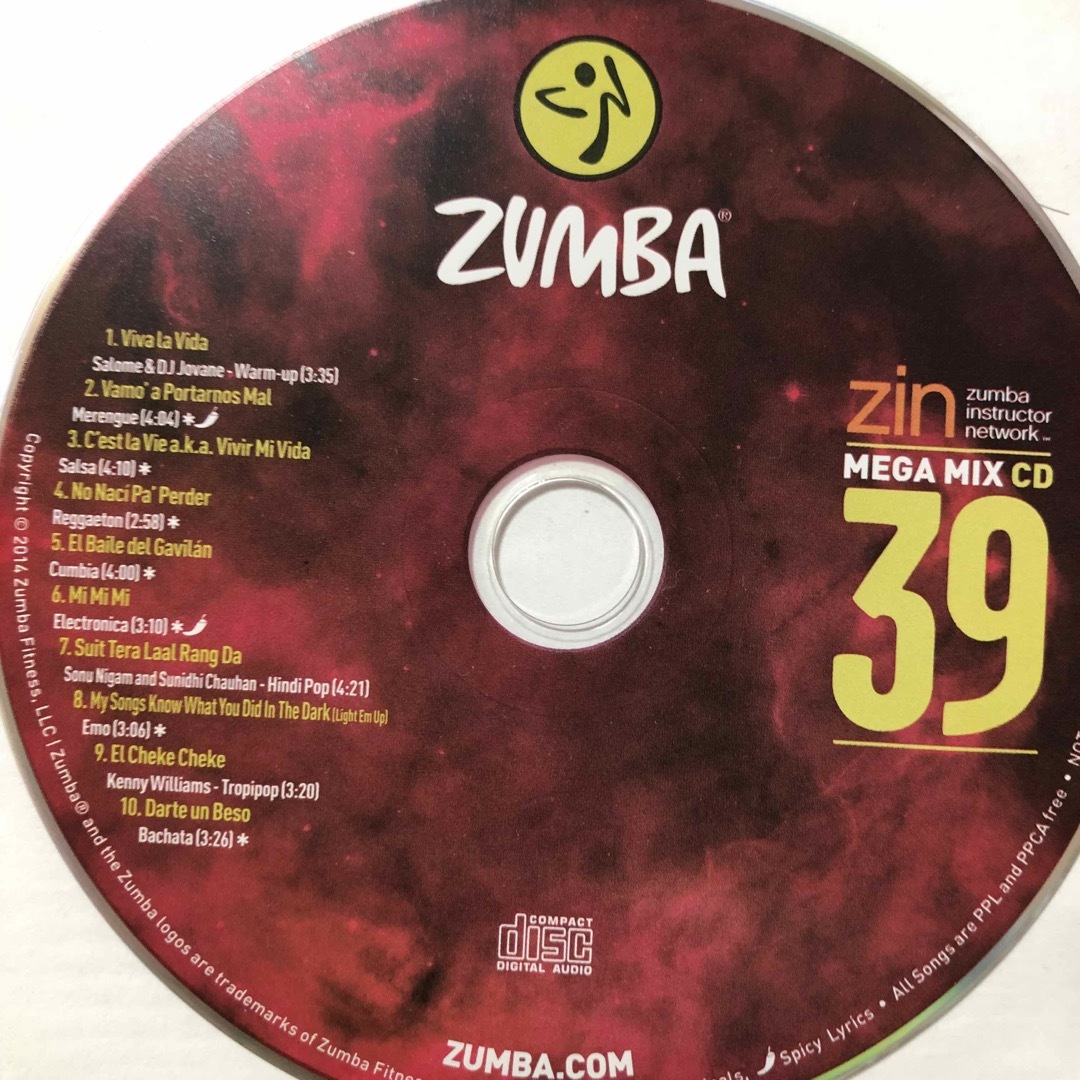 Zumba(ズンバ)のズンバ　MEGAMIX39  CD エンタメ/ホビーのCD(クラブ/ダンス)の商品写真