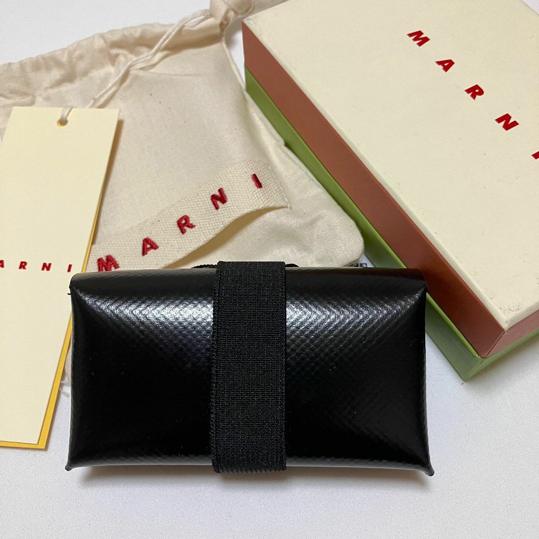 Marni(マルニ)の新品 23ss マルニ オリガミウォレット 財布 黒 ブラック 5311 メンズのファッション小物(折り財布)の商品写真