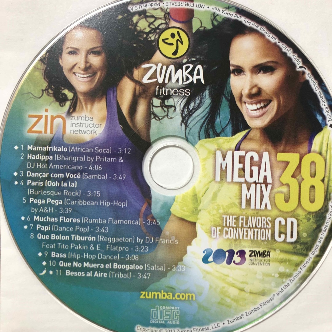 Zumba(ズンバ)のズンバ　MEGAMIX38  CD エンタメ/ホビーのCD(クラブ/ダンス)の商品写真