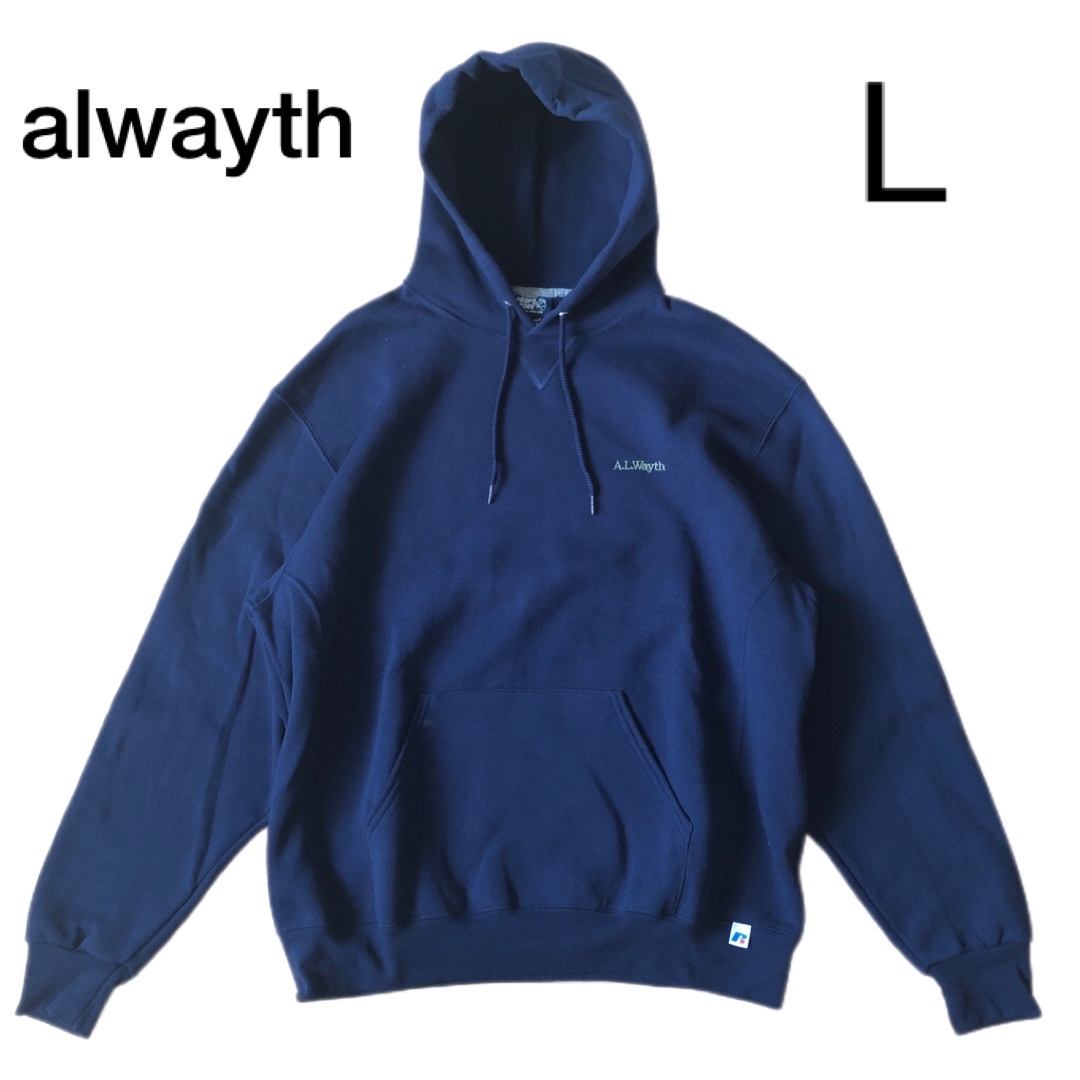 props store × alwayth スウェット パーカー L ネイビー