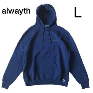 ワンエルディーケーセレクト(1LDK SELECT)のprops store × alwayth スウェット パーカー L ネイビー (パーカー)