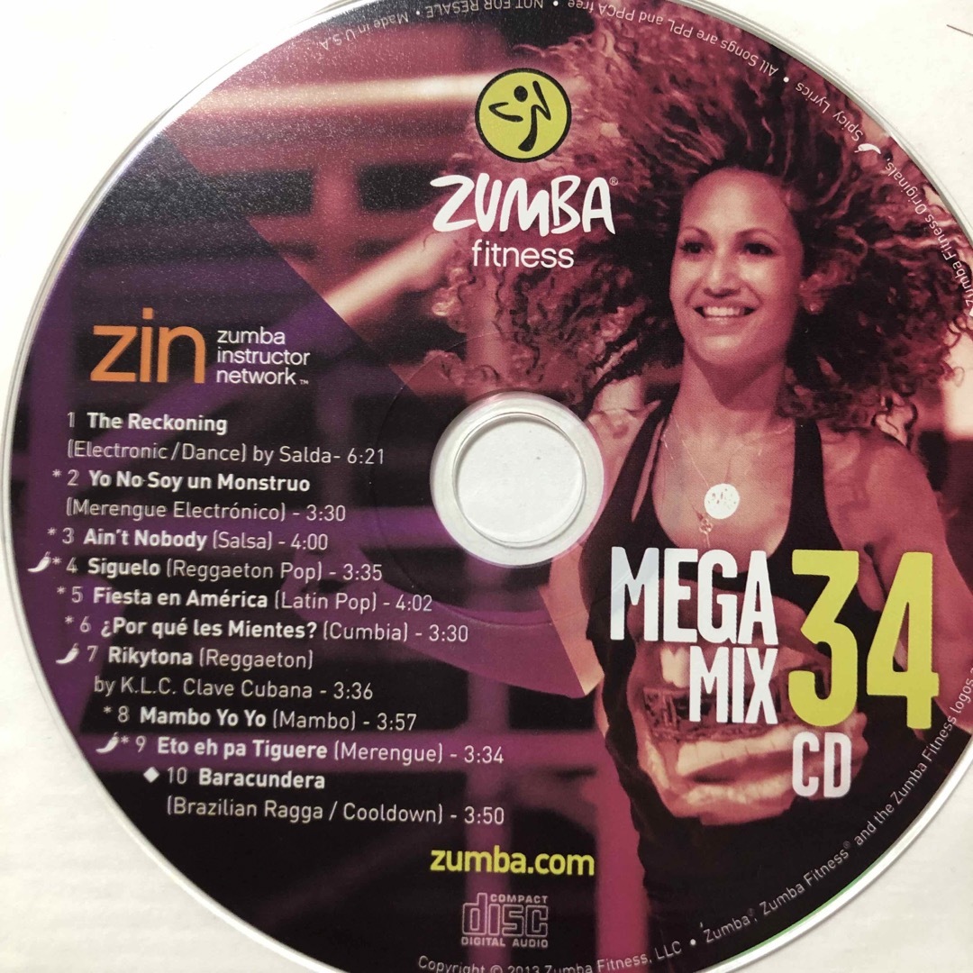 Zumba(ズンバ)のズンバ　MEGAMIX34  CD エンタメ/ホビーのCD(クラブ/ダンス)の商品写真