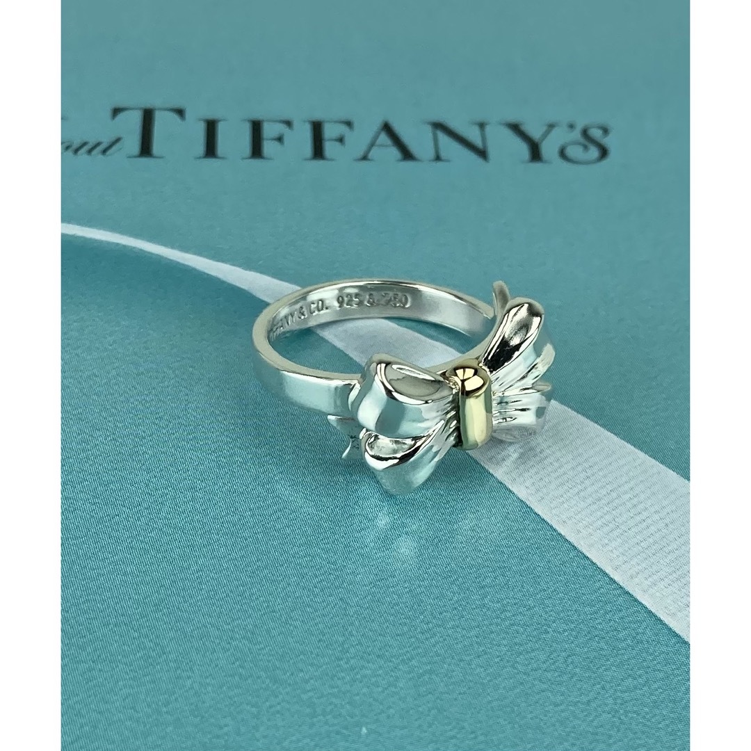 Tiffany＆Co. ティファニー リボンモチーフ コンビリング925/750