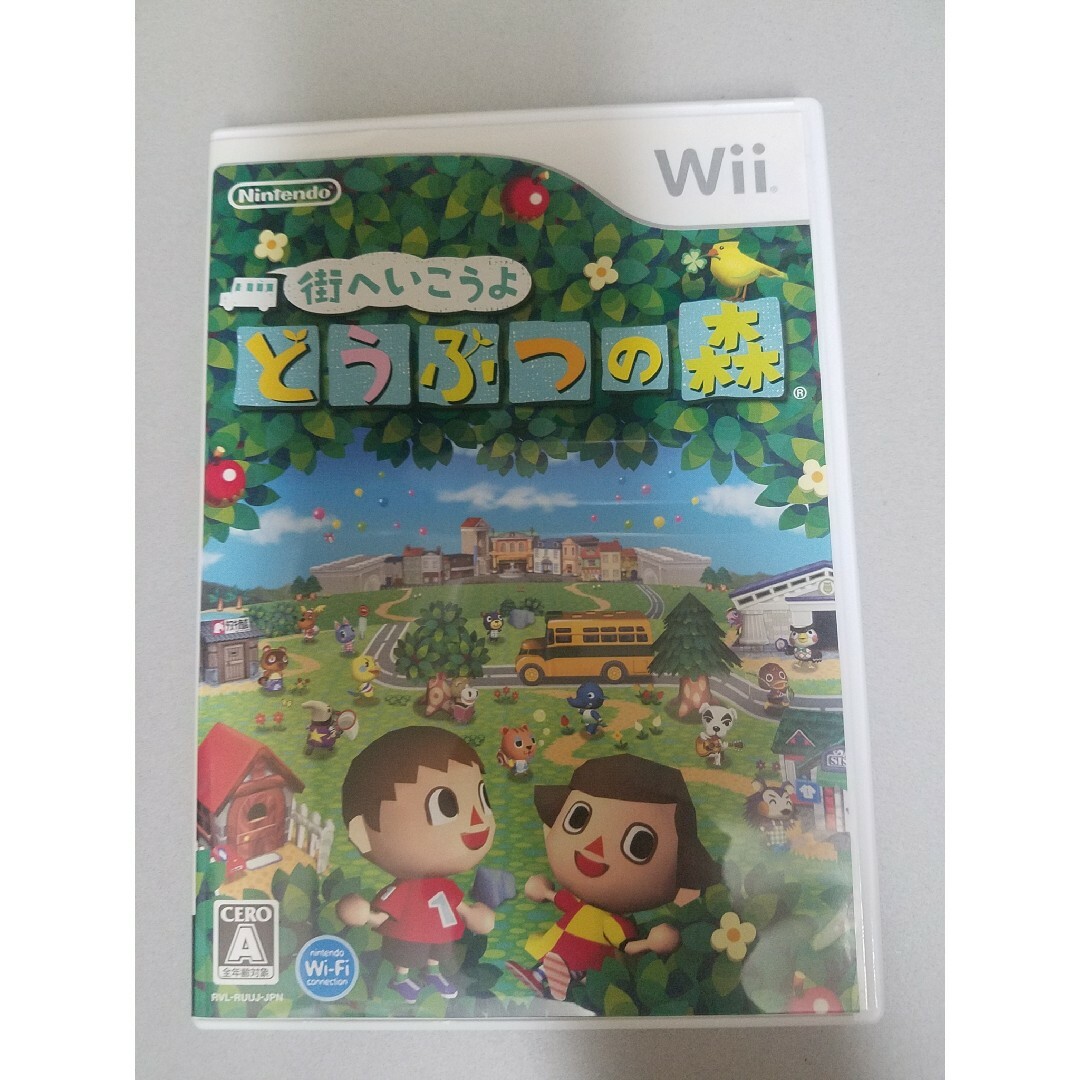 「街へいこうよ どうぶつの森 Wii」任天堂 エンタメ/ホビーのゲームソフト/ゲーム機本体(家庭用ゲームソフト)の商品写真