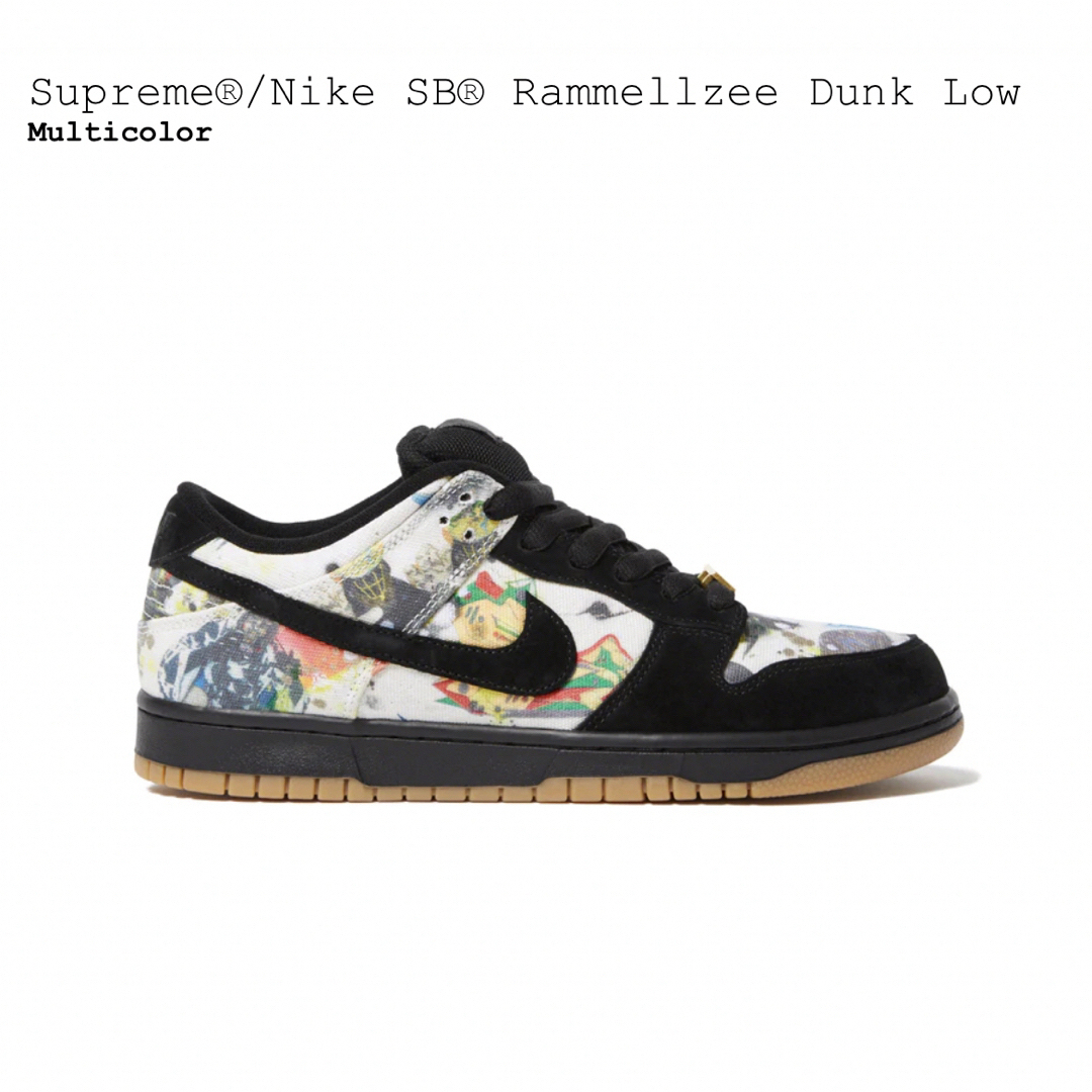 Supreme × Nike SB Dunk Low "Rammellzee"シュプリーム