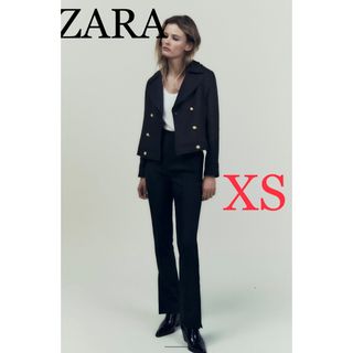 ザラ(ZARA)のZARA ザラ　クロップドウールブレンドジャケット　新品未使用　専用です(テーラードジャケット)