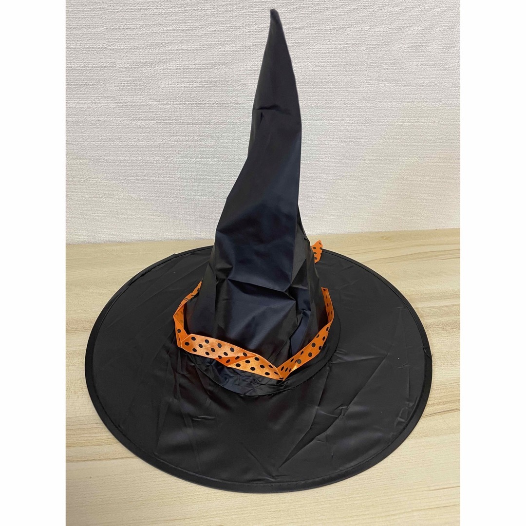 ハロウィン コスプレ 子供 120 魔女  ワンピース 帽子 セット 女の子 キッズ/ベビー/マタニティのキッズ服女の子用(90cm~)(ドレス/フォーマル)の商品写真