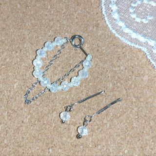 ハンドメイド ドール用 ネックレス＆ピアス(その他)