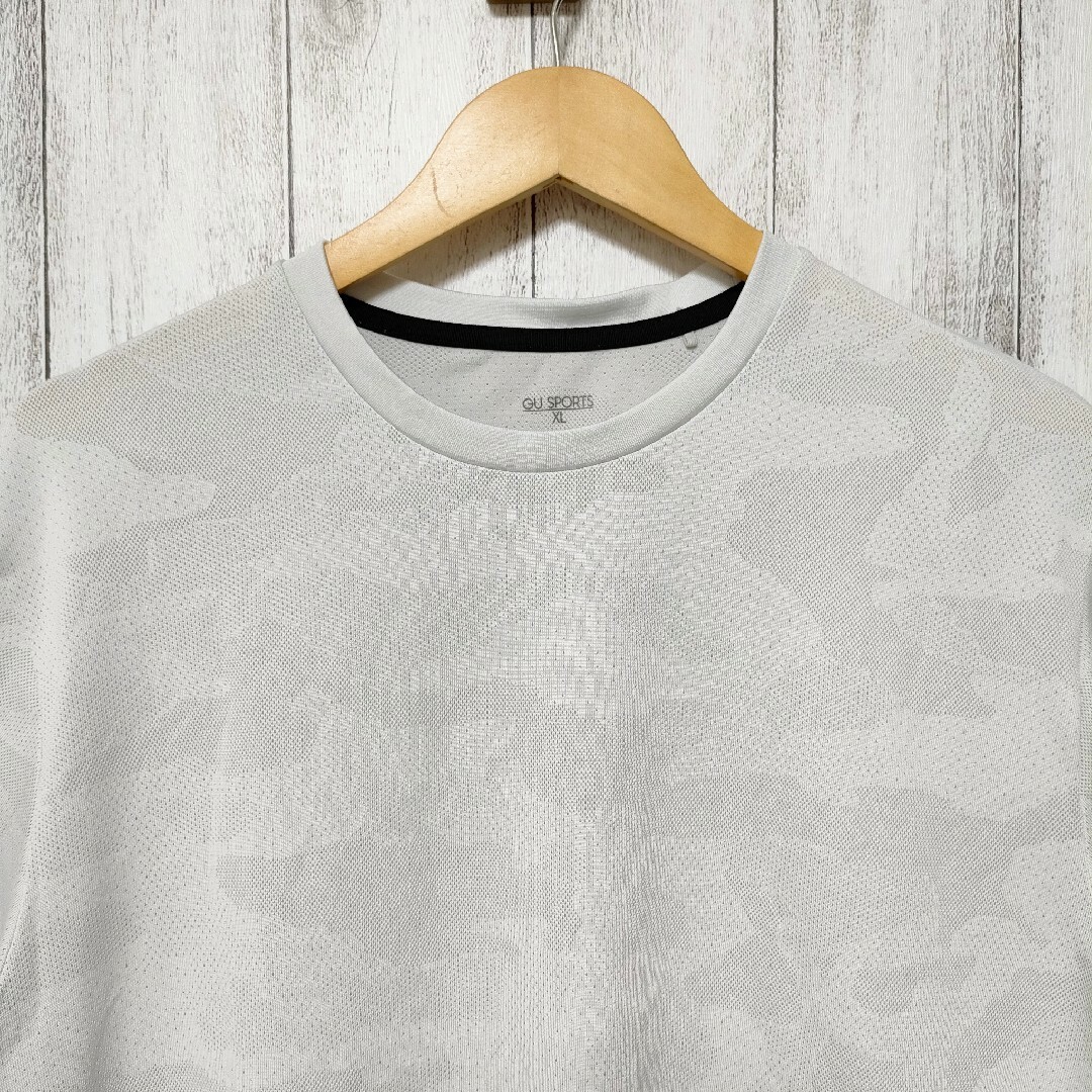 GU ジーユー (XL) サイドシームレスT カモフラ - Tシャツ