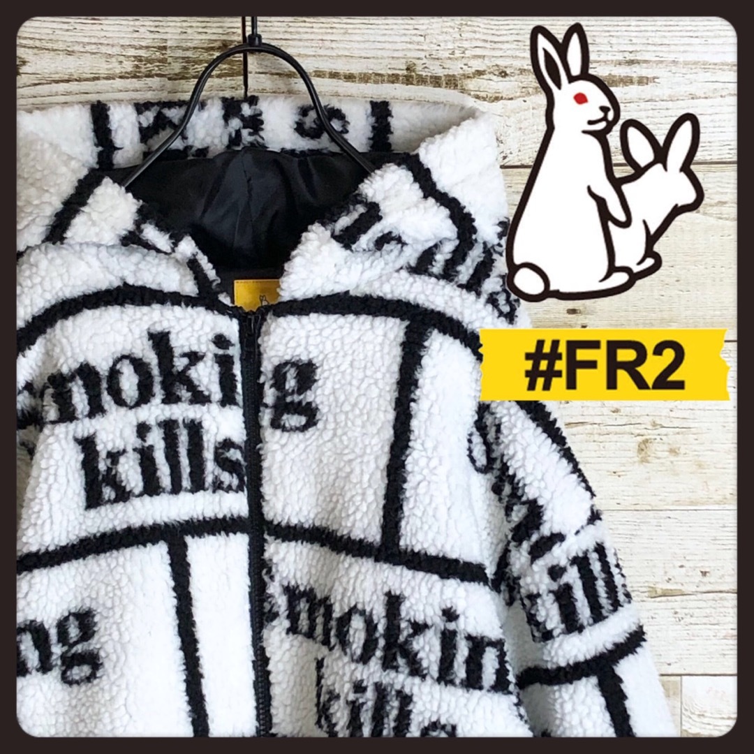 クリアランス純正品 FR2 × MINTCREW コラボパーカー センターロゴ刺繍