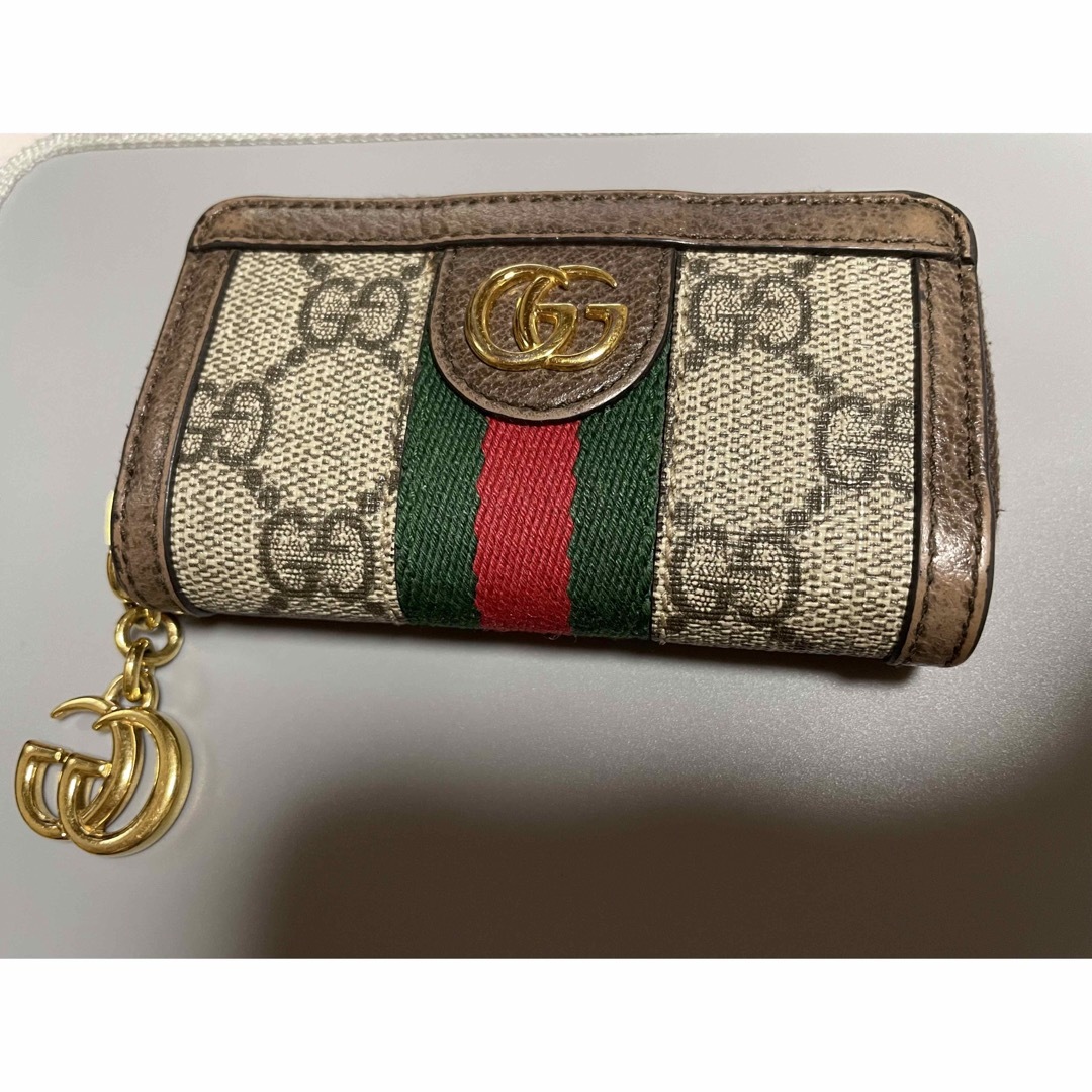 Gucci - GUCCIオフィディア グッチキーケース／キーリング付小物入れの ...