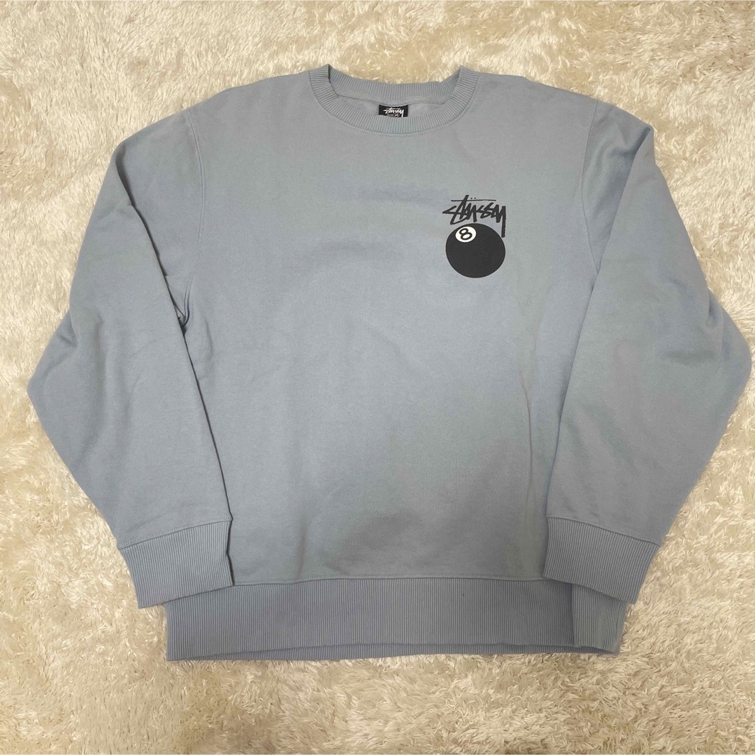 【人気デザイン】STUSSY 8ボール バックプリント スウェット トレーナー