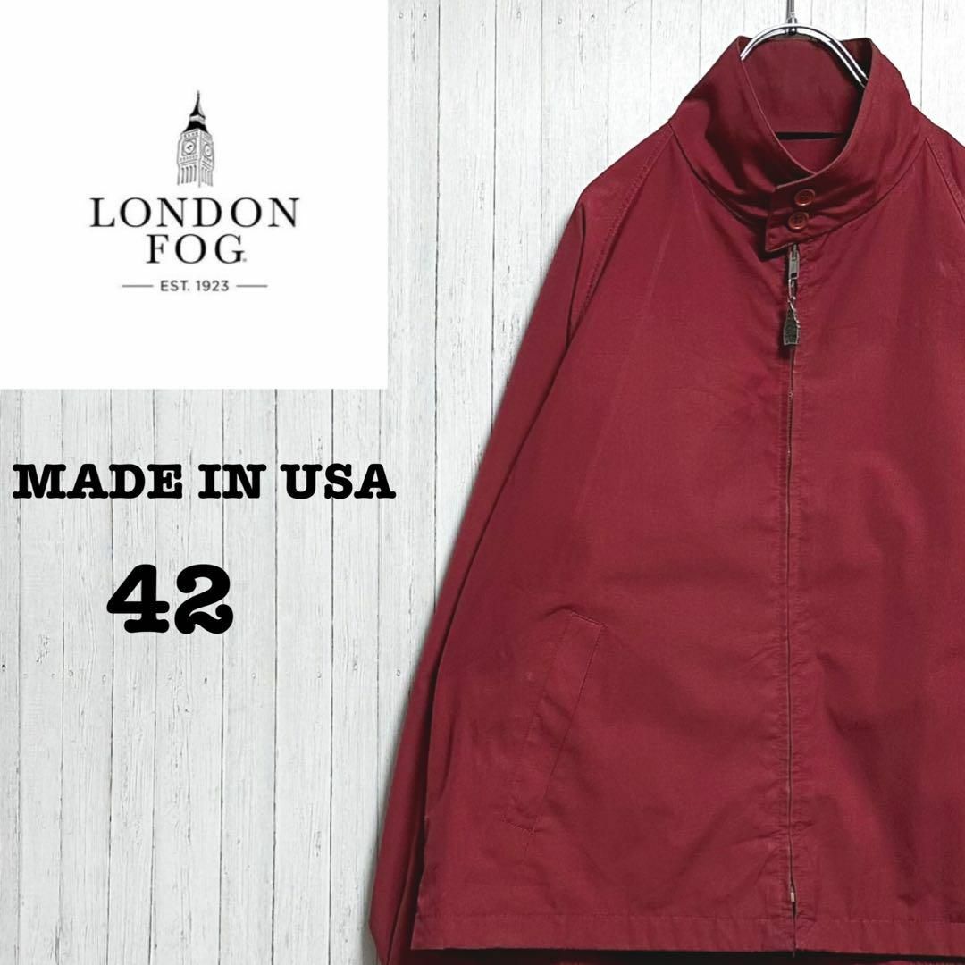 ロンドンフォグ　USA製　スウィングトップジャケット　IDEALジッパー　42