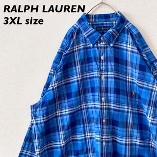 ラルフローレン(Ralph Lauren)のラルフローレン　長袖シャツ　ボタンダウン　チェック　カラーポニー　男女兼用(シャツ)