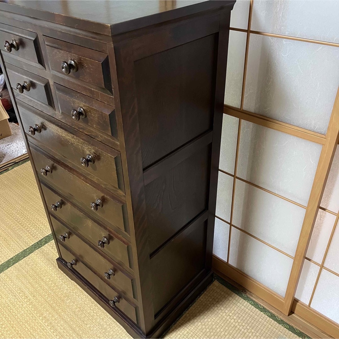 7段引き出し 北海道民芸家具-