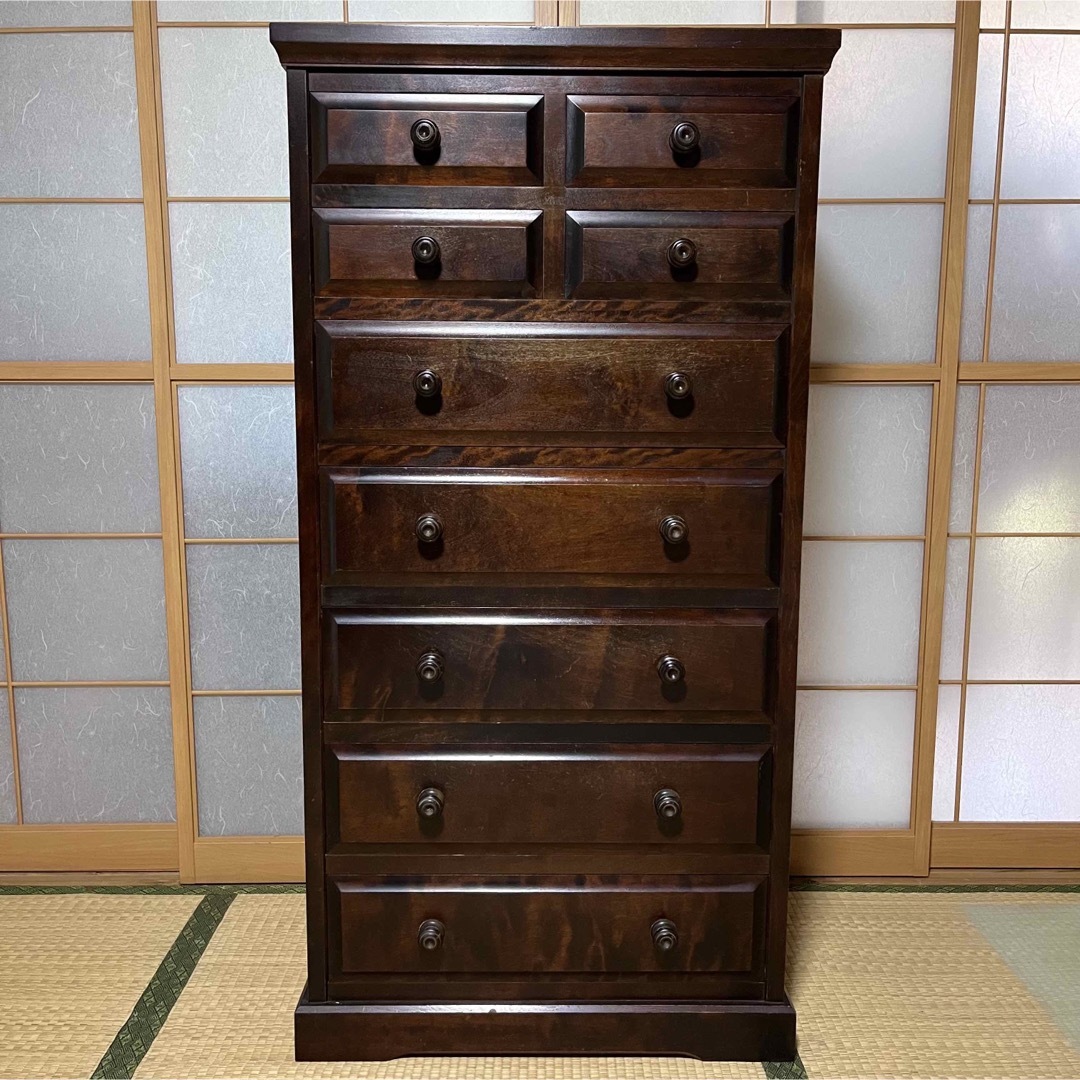 7段引き出し 北海道民芸家具-