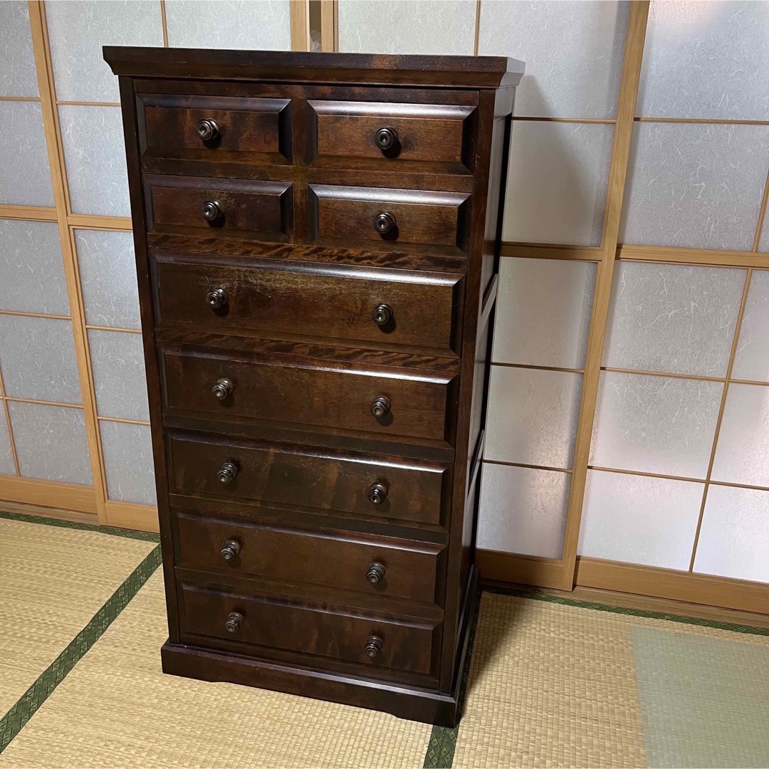 7段引き出し 北海道民芸家具-