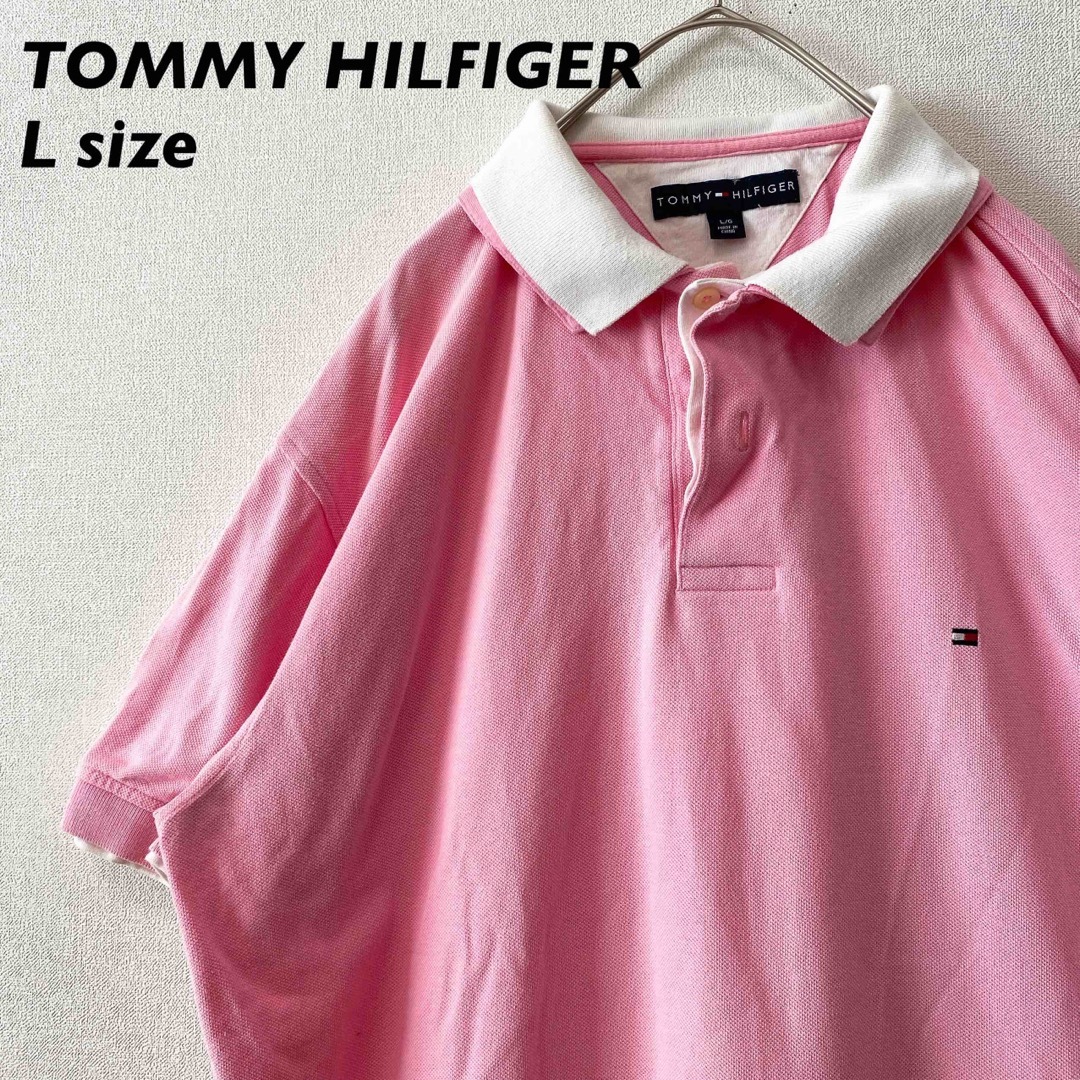 TOMMY HILFIGER - トミーヒルフィガー 半袖ポロシャツ ラガー 無地