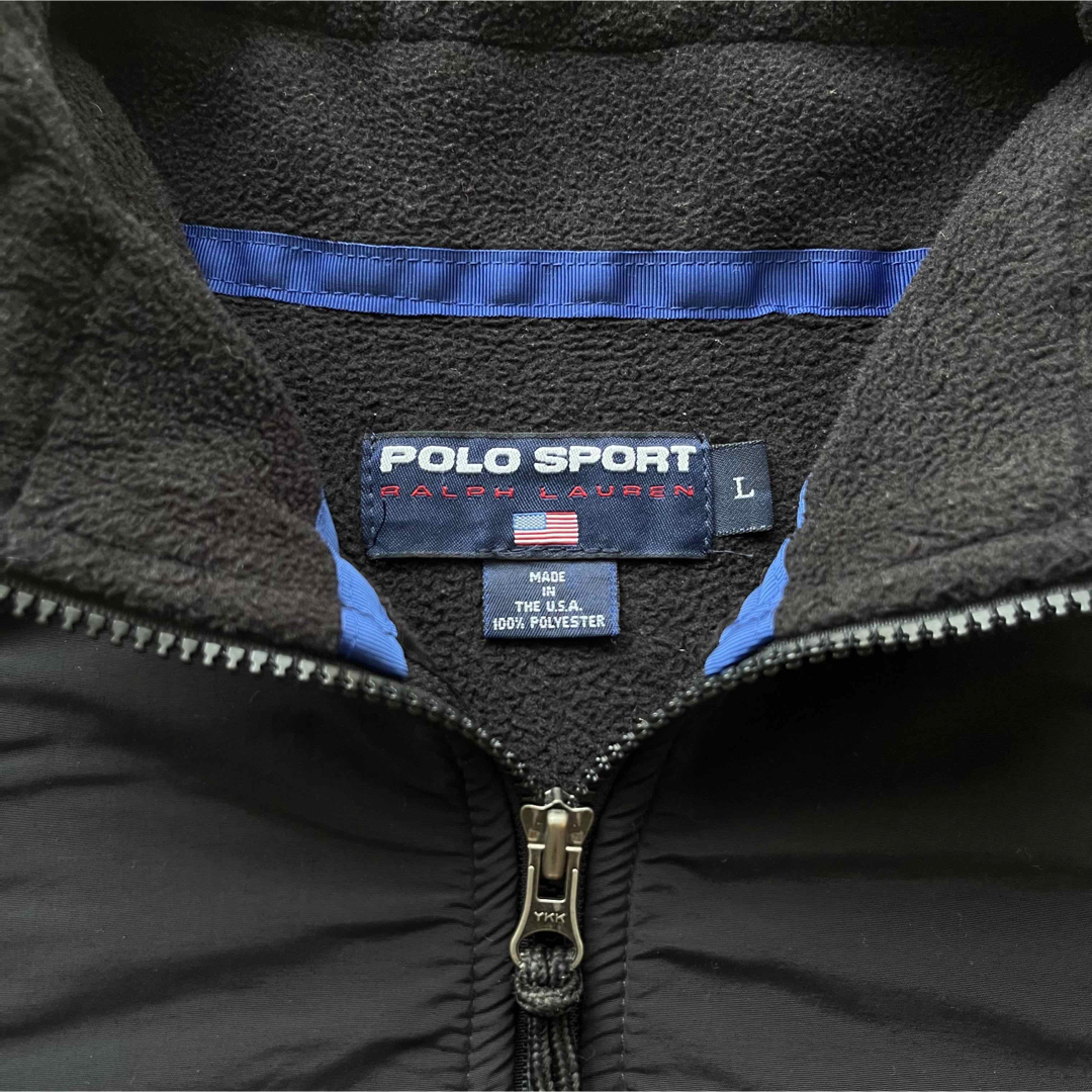 【90s】POLO SPORT プルオーバー フリースジャケット L USA製