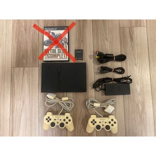 プレイステーション2(PlayStation2)のPlayStation2 SCPH-75000CB、メモリーカード付き(家庭用ゲーム機本体)