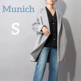 ミューニック(MUNICH)のミューニック Munich コート ノーカラーコート ダブルジャージヘリンボーン(チェスターコート)