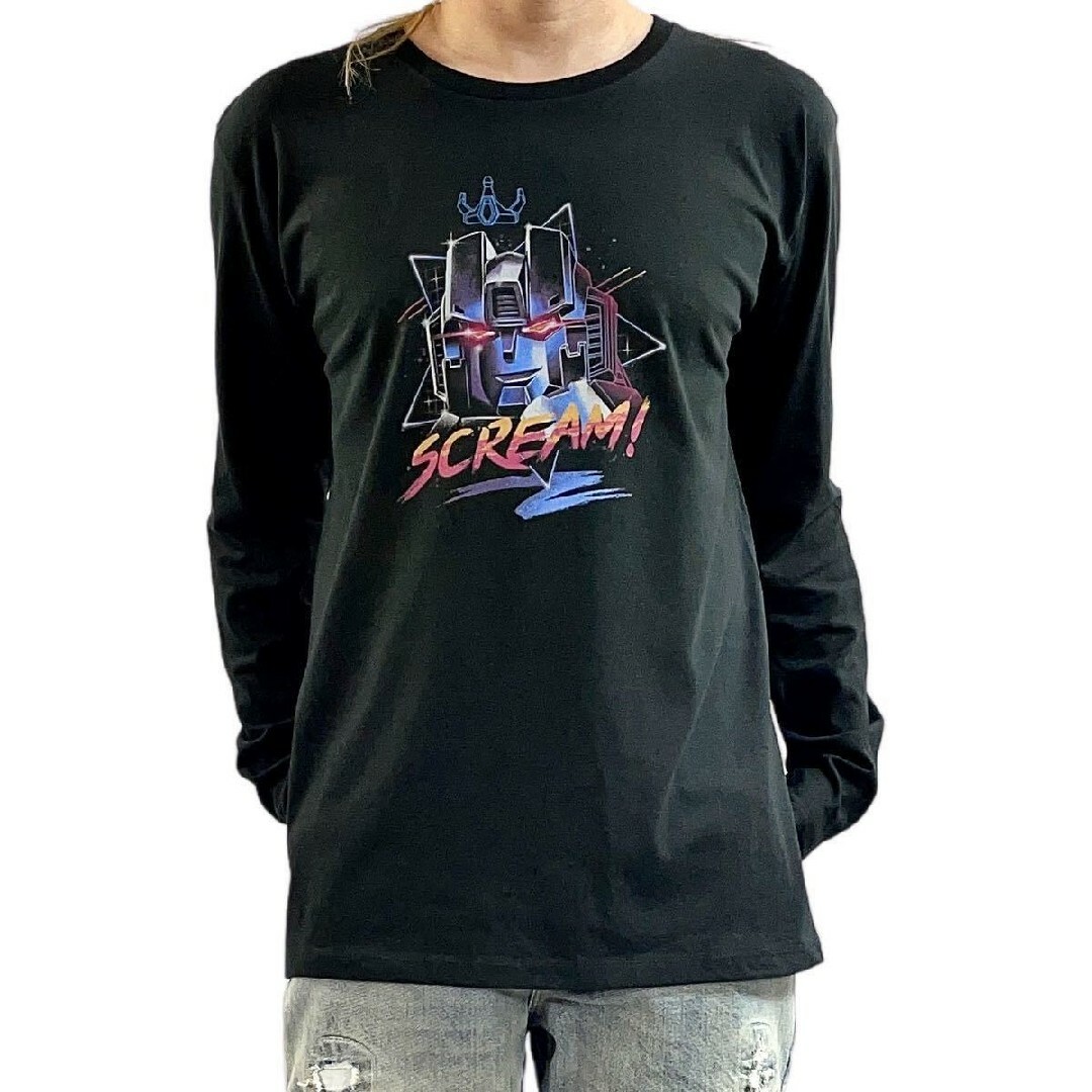 新品 トランスフォーマー デストロン ネオン スタースクリーム ロンT メンズのトップス(Tシャツ/カットソー(七分/長袖))の商品写真