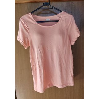 シマムラ(しまむら)のブラトップ　Tシャツ　オレンジ　レディース　トップス　秋冬　ルームウェア(Tシャツ(半袖/袖なし))