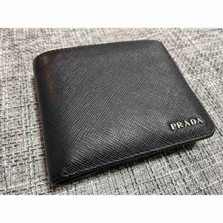 PRADA レザー 折り畳み 財布 グレージュ レディース メンズ