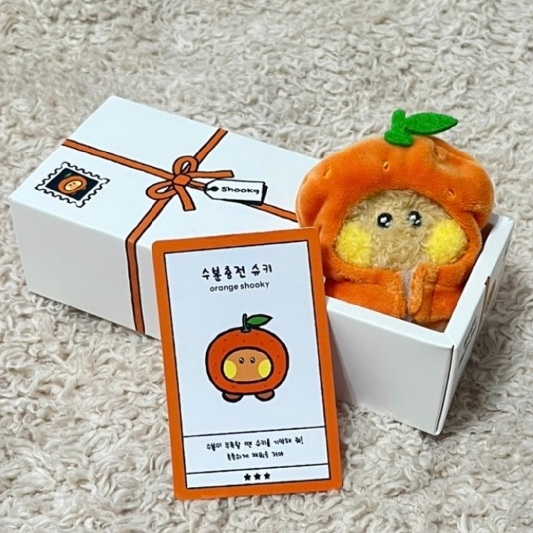 BT21(ビーティーイシビル)のBT21  minini  fruits ぬいぐるみ　SHOOKY エンタメ/ホビーのおもちゃ/ぬいぐるみ(ぬいぐるみ)の商品写真