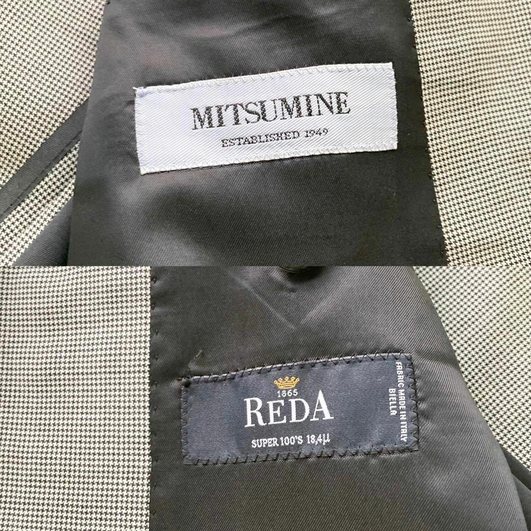 新品 未仕立て ミツミネ×REDA スーツ M位 シングル 2B 背抜き 千鳥柄 5