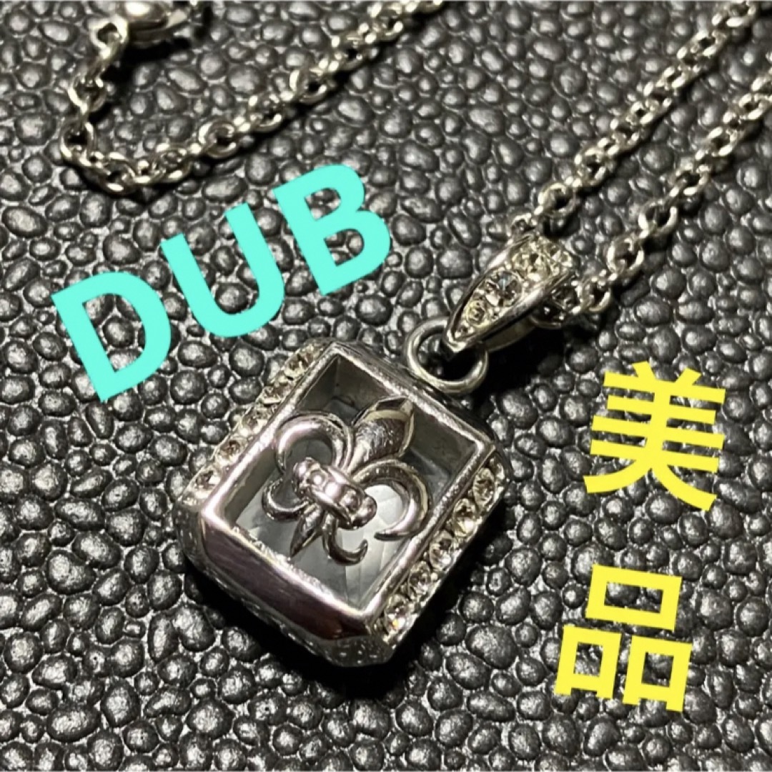 美品 DUB ダブ ネックレス クリアストーン 百合