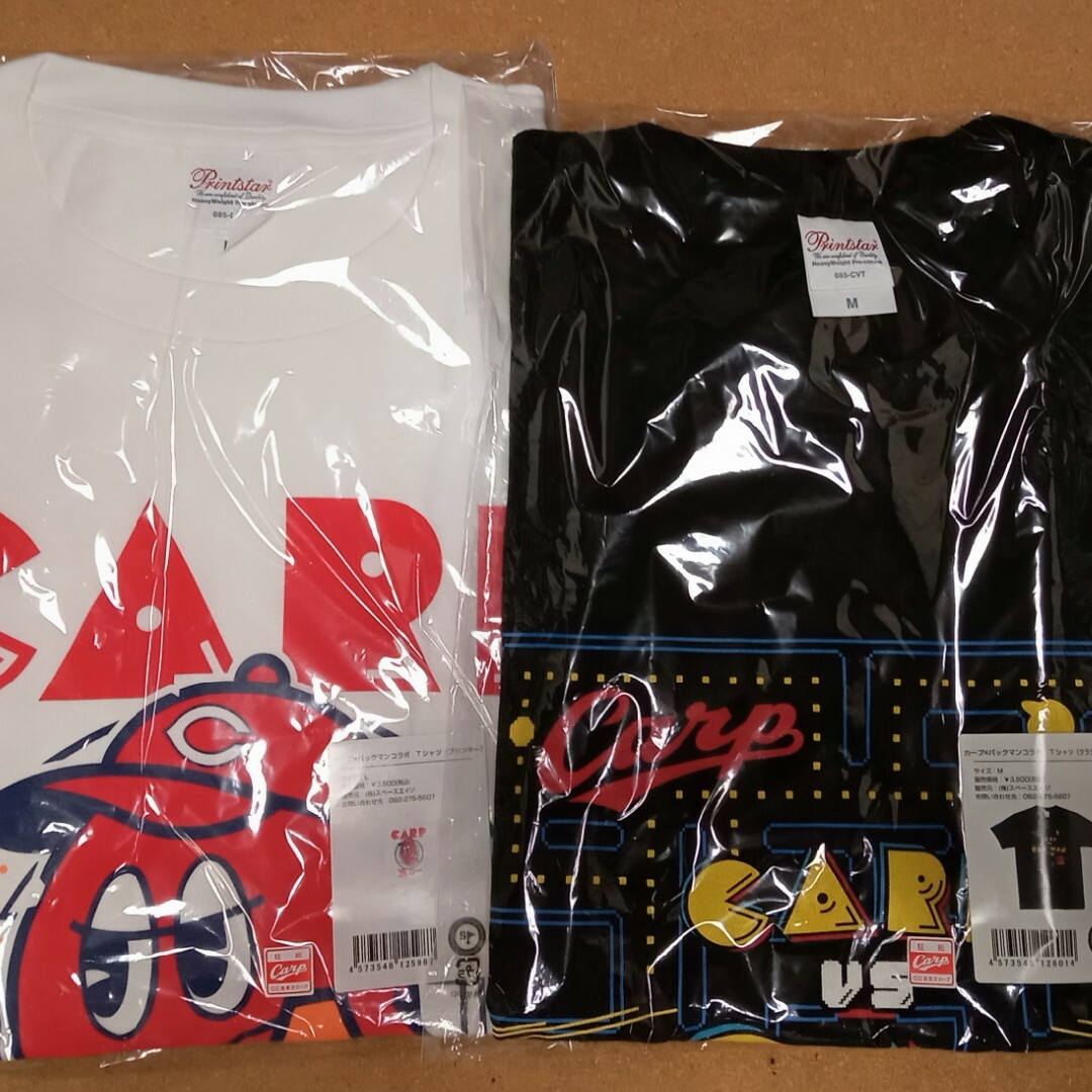 カープ＆パックマンコラボTシャツ 2枚セット