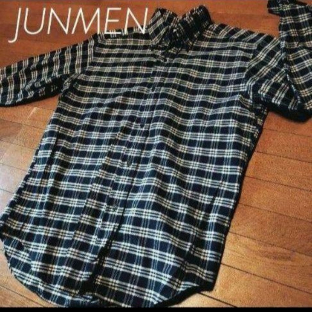 JUNMEN/ジュンメン　長袖チェックシャツ