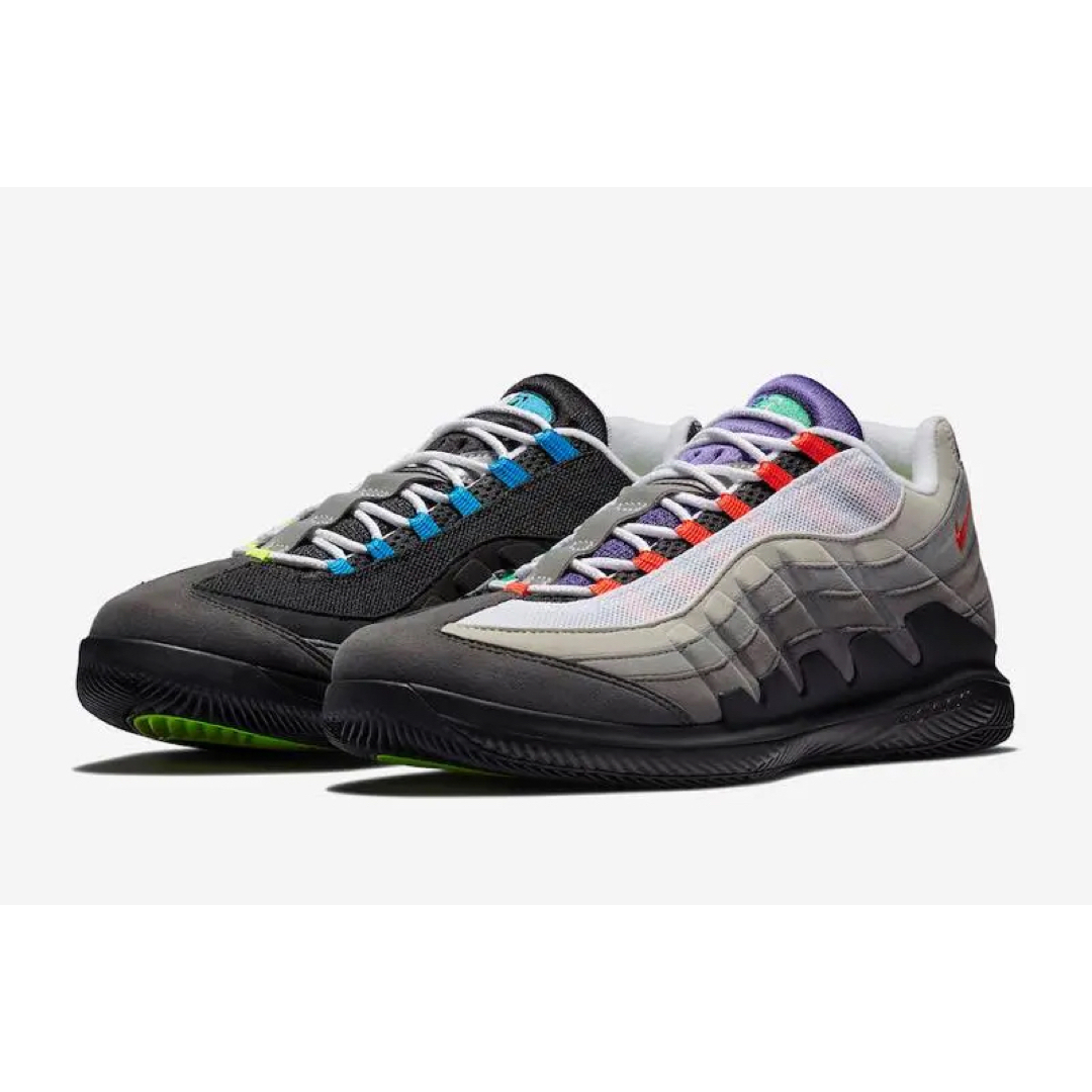 靴/シューズNIKE COURT VAPOR RF x AIR MAX 95 GREEDY