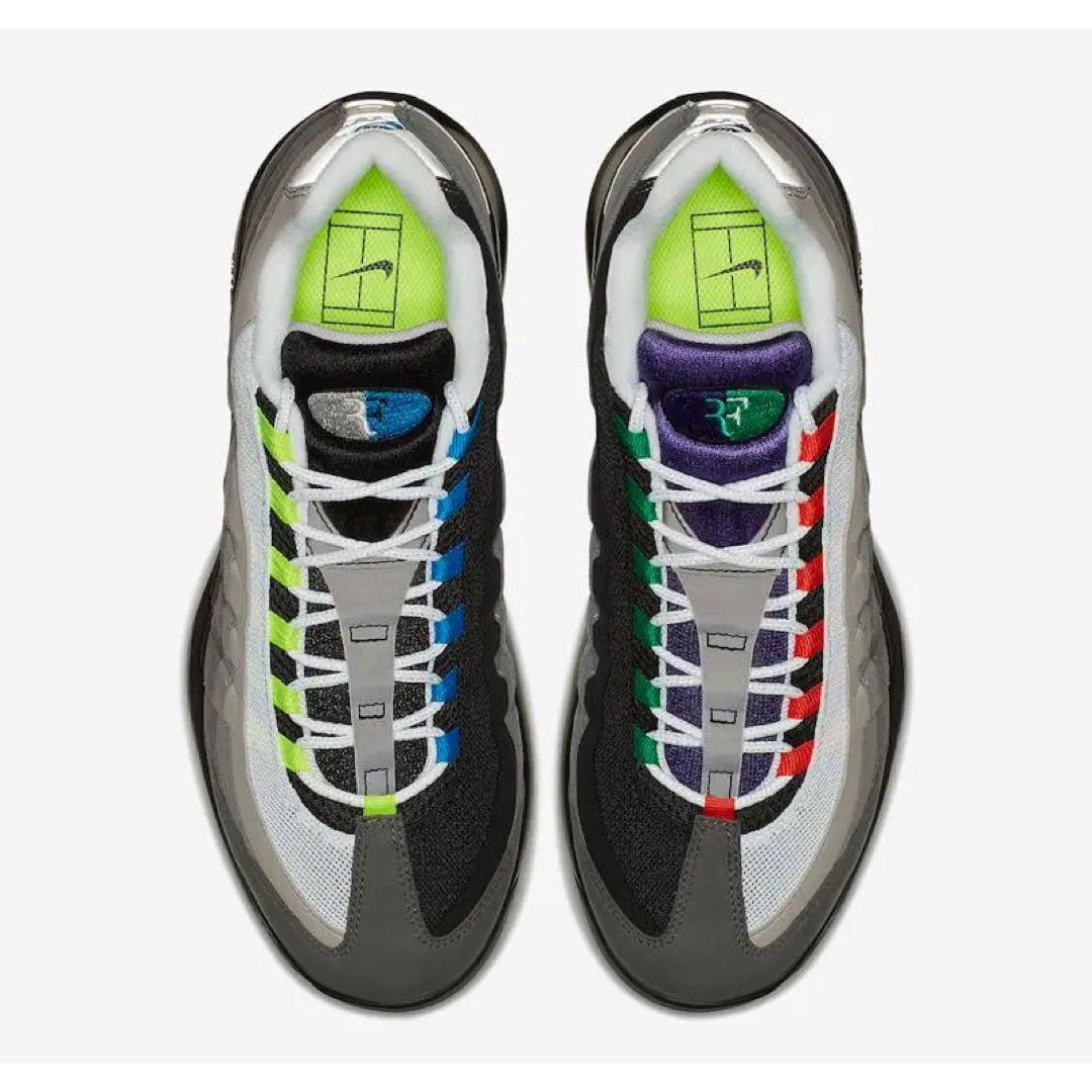 靴/シューズNIKE COURT VAPOR RF x AIR MAX 95 GREEDY