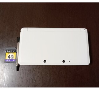 ニンテンドー3DS(ニンテンドー3DS)のNINTENDO　3DS 本体　ホワイト　初期化済　※充電器なし(家庭用ゲーム機本体)