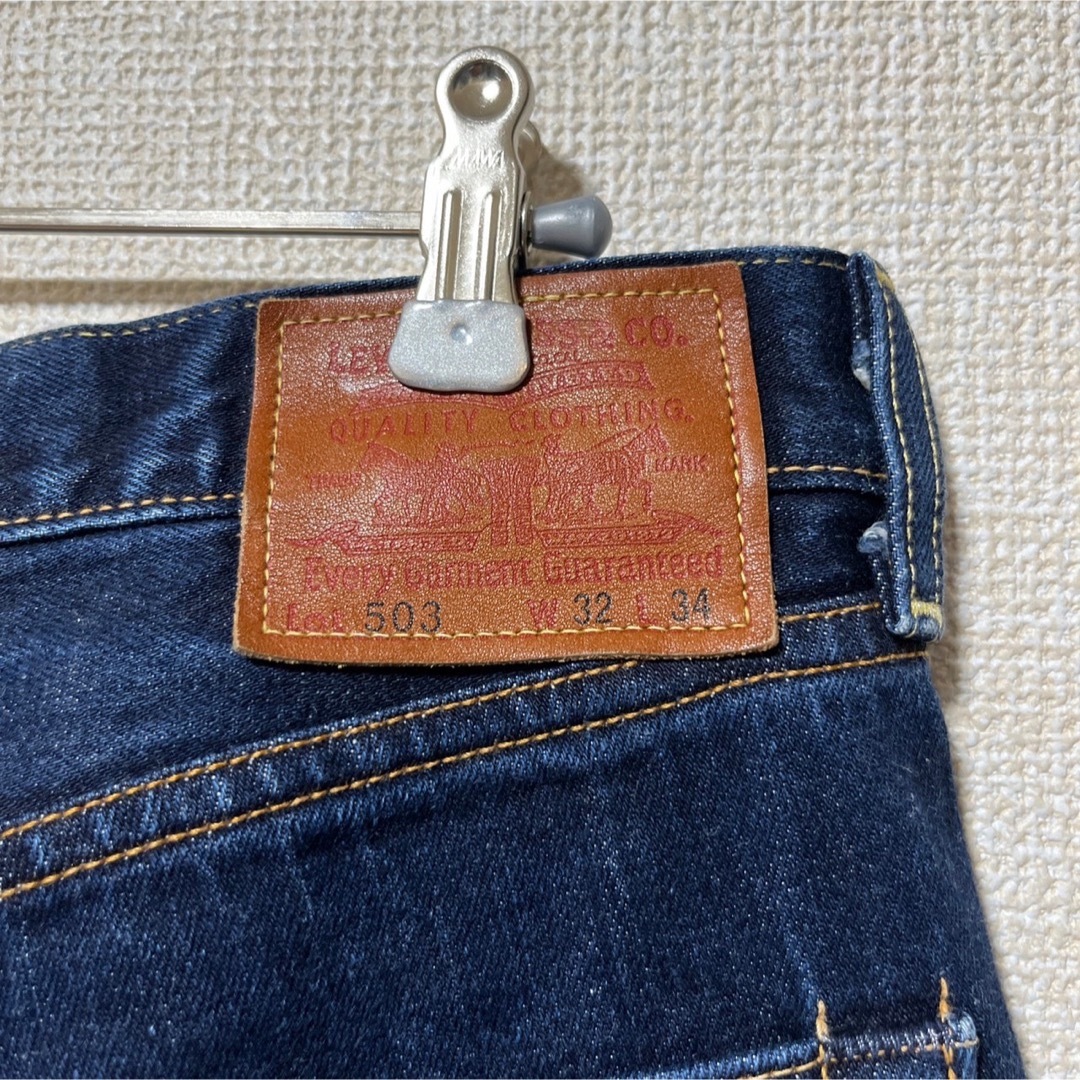 90sヴィンテージ、復刻LEVI’S 503、ストレートジーンズ、32×34